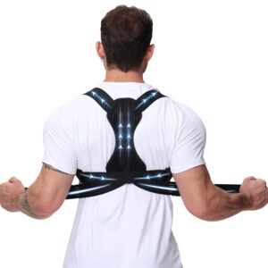 NovoBrace Eisenhaltig Rückenstabilisator - Haltungskorrektur für Männer, Posture Corrector Men - Rücken Geradehalter