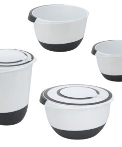 Spetebo Rührschüssel Set - 4-teilig - Spülmaschinenfest für Küche - praktisch für Familie - moderne Design - 20cm Ø