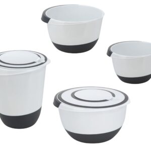 Spetebo Rührschüssel Set - 4-teilig - Spülmaschinenfest für Küche - praktisch für Familie - moderne Design - 20cm Ø