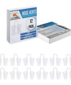 Mobi Lock Nasenentlastung Nasendilatator - Weichkegel-Entlüftungen 12er-Pack großer Größen - Einfache Lösung für Nasenat