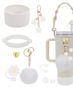 Stanley Cup Accessoires für 40 oz Flasche + 3 Leak Protectors + 1 Straw Cover + 2 PendantAccessoires + 2 Silicone Case +