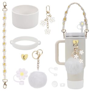 Stanley Cup Accessoires für 40 oz Flasche + 3 Leak Protectors + 1 Straw Cover + 2 PendantAccessoires + 2 Silicone Case +