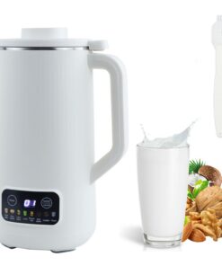 GAESHOW Sojamilch Maschine, Edelstahl Klinge, Hausgemachte Milchbereiter für Sojabohnen (600 ml)