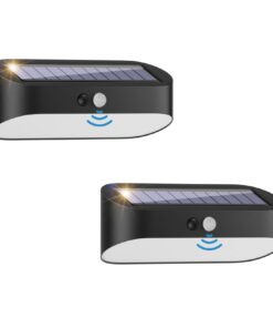 Klighten 2 Stück Solarlampen für Garten mit Bewegungsmelder und LED-Technologie, ideal für Outdoor-Verwendung, 3000K Tem
