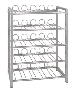 HAKU Möbel Modernes Alu-Metall-Flaschenregal für Haus und Garten - Maße: B 54 cm x H 76 cm x T 31 cm