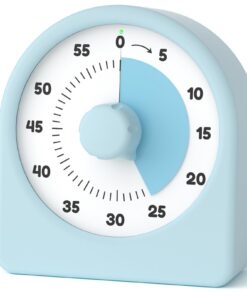 LIORQUE Visueller Timer 60 Minuten für Kinder mit Pausenfunktion & Silikonhülle