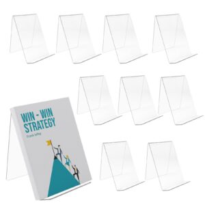 Taakige 10 Stück Klarer Acryl Buchständer,Transparent Acryl Tablet Halter zum Anzeigen von Fotos,Büchern & Notebooks,10