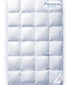 Aura® Luxus Daunendecke extra warm | Premium weiße Daunen ungarische Klasse I | Oeko-TEX® Standard 100 | Ideal für Aller