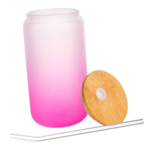 DECHOUS Große Frühstücksbecher 16oz Doppelwandige Glas Tasse mit Stroh für Familienpcs