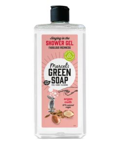 Marcel's Green Soap Duschgel Argan & Oudh Mikroplastikfreie Formel Recycelte Flasche 98% biologisch abbaubar Veganische