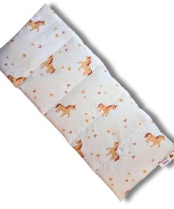Franzis Nähstube 100% Baumwolle Wärmekissen 50x20cm für Nacken I Dinkelkernkissen Mikrowellensicher I Wärmekissen I Daun