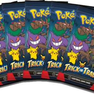 Pokémon 5X Trick or Trade 2024 Booster Packungen - Sammelkarten Packs für Sammler - Halloween-Serie & BB-Toy-Trades Topl