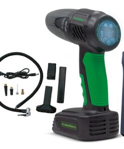 Hammersmith AirStorm - Kabelloser Handstaubsauger & Luftkompressor - Auto-Staubsauger mit HEPA-Filter & LED-Licht & Not