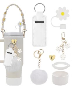 Stanley Cup Zubehör Set - Wasserflasche Griff Riemen, Siliocne Stanley Cup Stiefel, Stanley Cup Strohhalm Abdeckung,zung