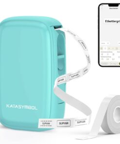 SUPVAN E16 Beschriftungsgerät, tragbares Bluetooth Etikettiergerät für professionelle Anwender im Lagerbestandumschlag,
