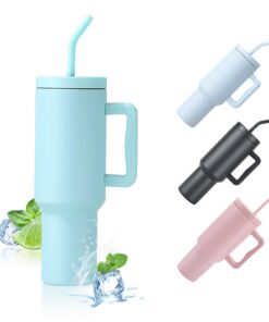GOOFIT Hellblau Doppelwandige Vakuumverpackte 40 oz Tumbler Wiederverwendbare Isolierte Edelstahl-Tasse Autotasse Reiseb