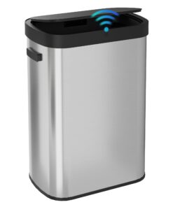 Automatischer WLIVE Mülleimer 50L mit Sensor für Küche und Büro | Edelstahl WLIVE Küchenabfallbehälter 50L mit Geruchsd