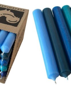 Kerzenfarm Hahn Stabkerzen Bunt - 25 Stück Premium QualitätMade in Germany - 22mm Durchmesser, 18cm Länge - bunte Kerzen