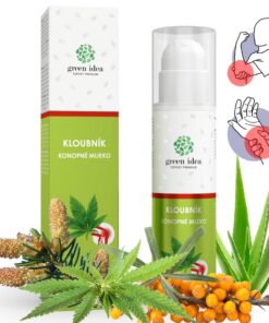 Green Idea - Hanfsalbe für schmerzende Gelenke - mit Torf-Extrakten, Sanddorn, Sheabutter, Menthol - Naturkosmetik - ein