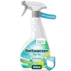 HomeBugProtect Bettwanzen Spray - Effektive Matratzenbehandlung - Hotels und Privathaushalte mit Zitronenduft HomeBugPro