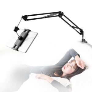 Tablet-Ständer für Bett - Halterung 360° drehbarer Ständerhalter füriPad und andere Geräte | Stabile Tablet-Ständer für