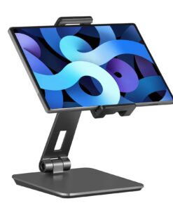 SHUOSUO iPad Pro/Air/Mini & Samsung Tab & Surface Pro & Kindle Fire Ständer Verstellbar & Faltbar, Schwerer Aluminium Ha