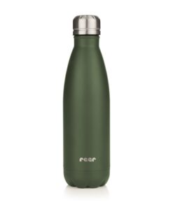 Reer Colour Edelstahl-Isolierflasche | Gesamtvolumen 500ml | Perfekte Isolation bis zu 24 Stunden | Edelstahl | Grün