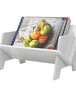 Kinder-Bücherregal für Bücher Aufbewahrung in Kinderzimmer - Mini Kompakter Weiß | Kleiner Schreibtisch-Buchständer Kin