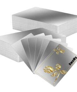 Cvoepobey Metall Visitenkarte Blanks 100-Pack, Aluminium, Lasergravur geeignet, 0,3 Mm, DIY-Kunsthandwerk