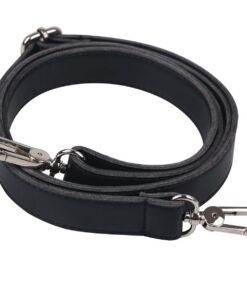 BOMKEE Leder Schultergurt einstellbar 61 Zoll Crossbody Bag Haken Aktentasche Messenger Bag Geldbörse Schultertasche Han