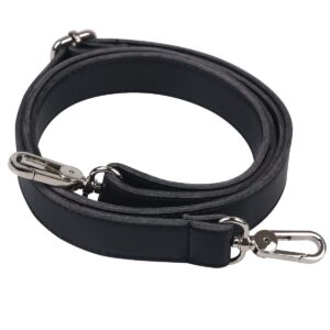 BOMKEE Leder Schultergurt einstellbar 61 Zoll Crossbody Bag Haken Aktentasche Messenger Bag Geldbörse Schultertasche Han