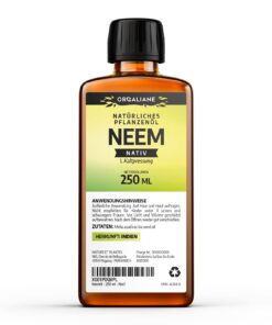 Neemöl 250 ml - Rein, Natürlich und Kaltgepresst - Multifunktionelles Öl - Garten, Pflanzen, Zuhause, Kosmetiköl