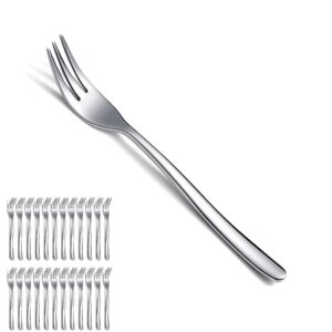 Kyraton Dessertgabeln - 24 Stück, 15,6cm Edelstahl Spülmaschinenfest für Haus, Party & Café, hygienisch und praktisch
