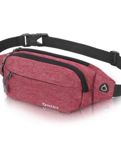 Qinlov Wasserdichte Hüfttasche für Outdoor-aktiv Ausgestattet mit Stylischem Design und Optimalem Komfort für Herren und