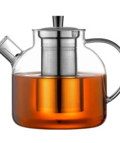 1500ml Glas Teekanne mit Infuser - Kochfeld Safe Borosilikatglas für lose Blatt Tee