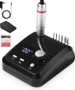 Elektrische Nagelfräser Für Gelnägel 45,000 rpm Mit Pedalen | 6 en 1 Elektrische Nagelfeile Für Gelnägel 45,000 rpm | N