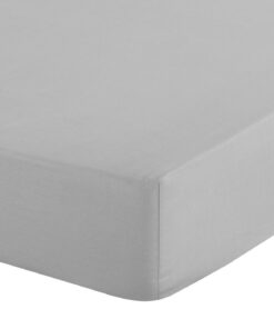 Eurofirany - Spannbettlaken 140x200 - Baumwoll-Bettlaken für dicke Matratzen - Widerstandsfähig - Silber