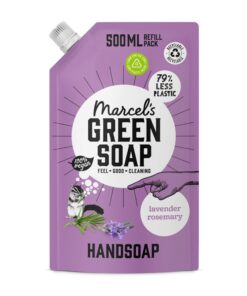 Marcel's Green Soap - Umweltfreundliche Handseife Nachfüllpack Lavendel & Rosmarin - 97% Biologisch abbaubar - 500 ml