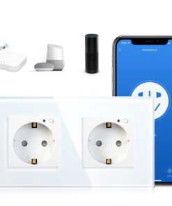 BSEED Schuko Smart Alexa Steckdose 16A APP-Steuerung Weiß 157mm Unterputz-Installation