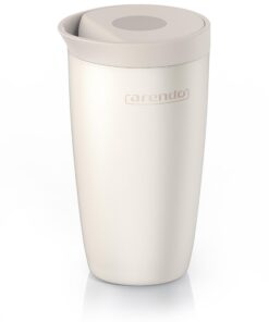 Arendo - Thermobecher to go 350ml - Reisebecher Einhandbedienung spülmaschinenfest