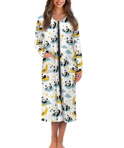 Suhoaziia Langer Damen-Bademantel: Weich, Leicht und Practical mit Taschen, S-4XL