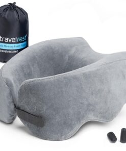 Reisekissen Travelrest Nest – Nackenstütze, Komfort, waschbarer Bezug – ideal für Flugreisen, lange Autofahrten – Erwach