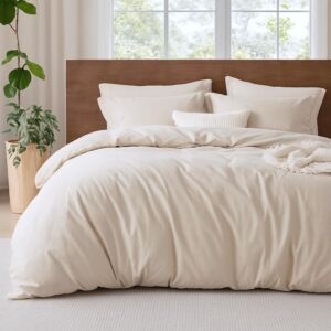 Lanqinglv OEKO-TEX STANDARD 100 Romantisch und Elegant Microfaser Bettwäscheset 220x240cm Beige Doppelbett Reißverschlus
