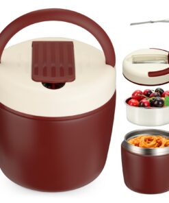 Cozary Thermobehälter für Essen 1200ml, Edelstahl 304, Absolut Dicht, Hält 7 Stunden Heiß Oder Kalt, BPA-Frei, Kinder &