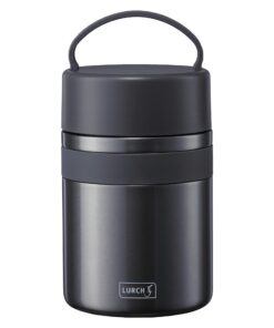 LURCH Iso-Pot |0 doppelschichtiger Edelstahl-Thermo-Speisebehälter für heiße und kalte Speisen 800ml grau-metallic