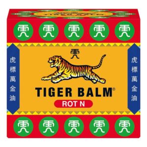 TIGER BALM rot für Schmerzen am Rücken und Gelenken when used during Sport aktiv und effektiv 19.4 g Suchbegriffe: Rücke