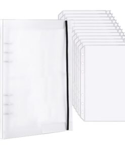 Budget Planner A5 12 Stück Budget Binder mit Umschlägen Reißverschluss für Schüler und Berater - ideal für Budgetplanung