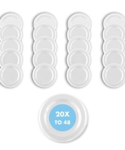 20er Pack Mehrfarbige Twist-Off Ersatzdeckel 48 mm TO 48 | Für Einmachgläser, Marmelade & Honiggläser