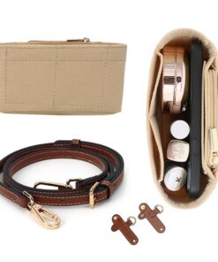 KQWVZ Schultergurt und Organizer für Longchamp Mini Tasche Damen - Filz MiniBag Organizer mit Mehreren Taschen, Schulter