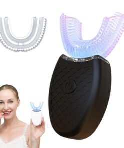 Ultraschall-Zahnbürste Schwarz Für Zahnbleichung 360°Brushing, Automatische Reinigung, 45 Sekunden Zahnpflege | Automat